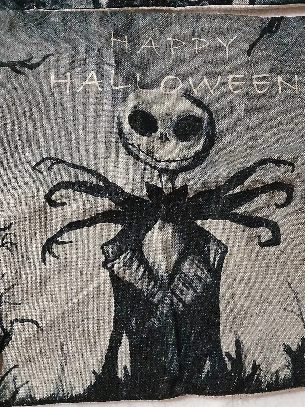 Jack Skellington-Inspired Halloween Decorative Pillow Covers - 18